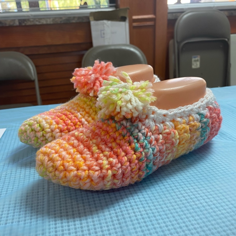 Handmade Crochet Slippers made to order NWT